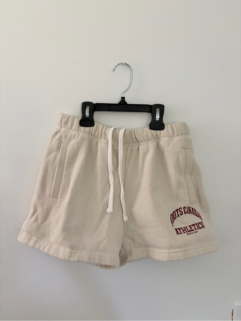 Roots Cream Sweatshorts- Size XS